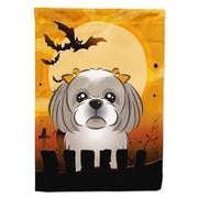 Caroline's Treasures BB1808CHF Gray Silver Shih Tzu Flag, Large
