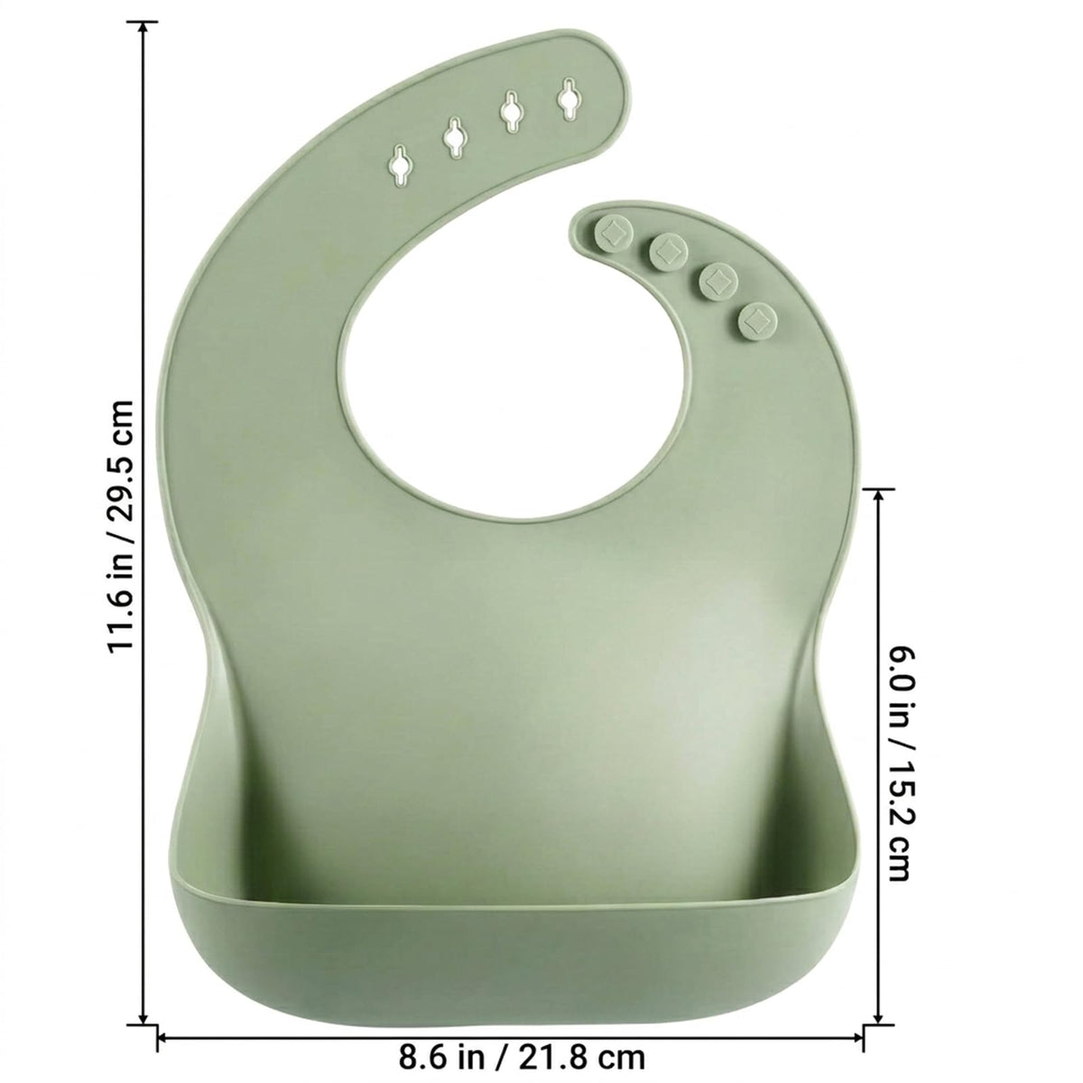 PandaEar Silicone Baby Bibs, Brown/Blue/Green (3 Pack)