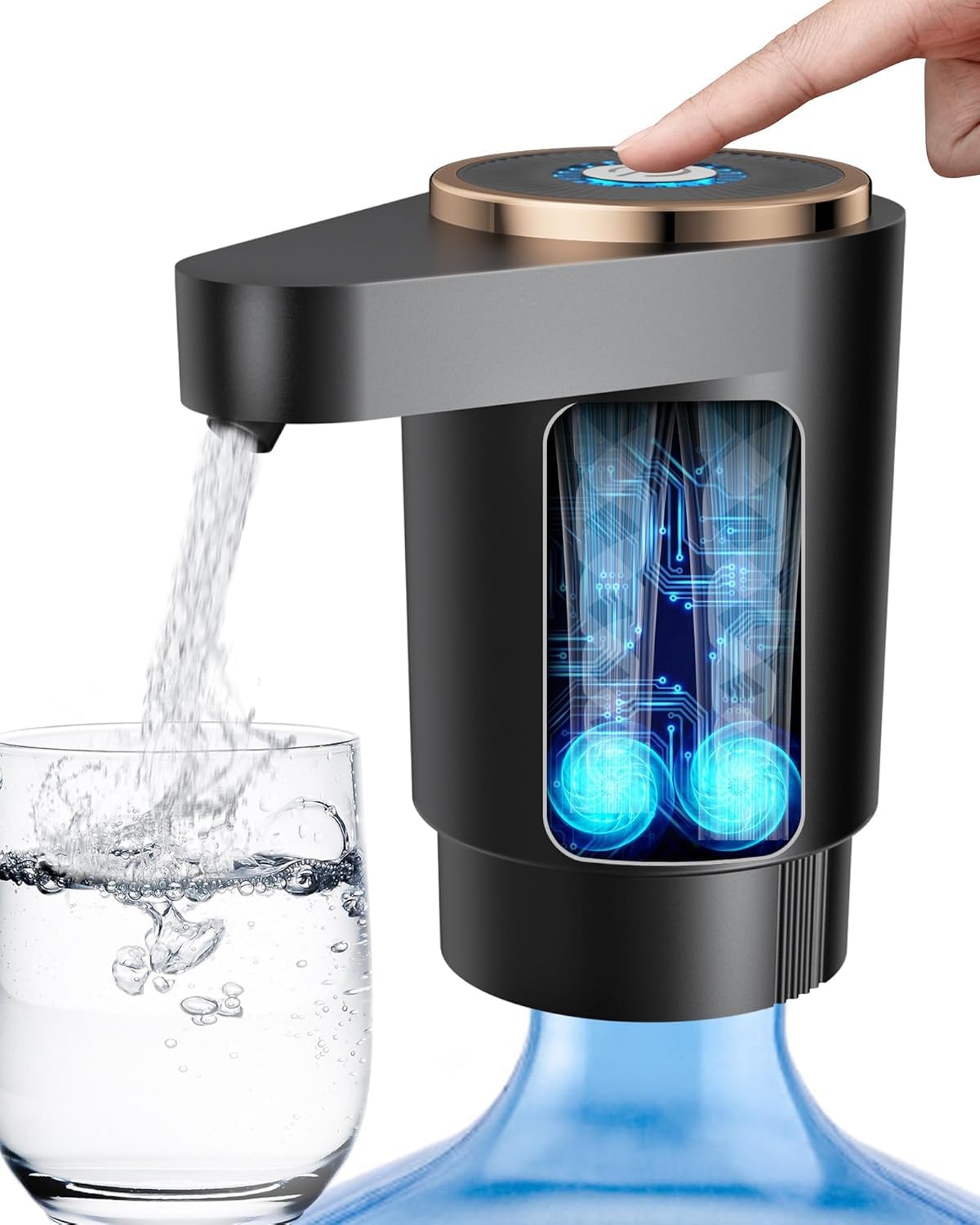LADFAR USB Rechargeable Water Jug Pump for 2-5 Gallon Bottles