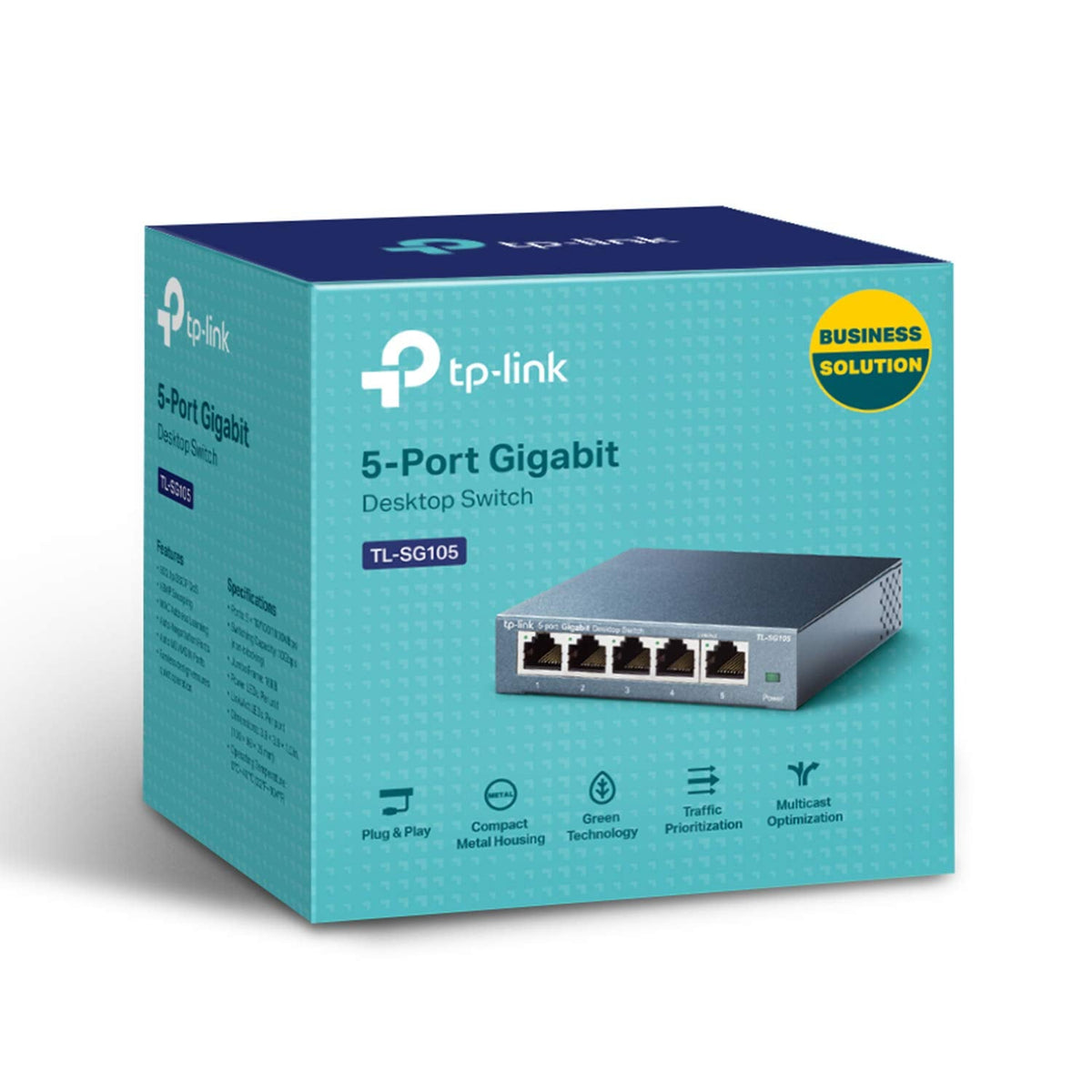 TP-Link TL-SG105 5-Port Gigabit Unmanaged Ethernet Switch