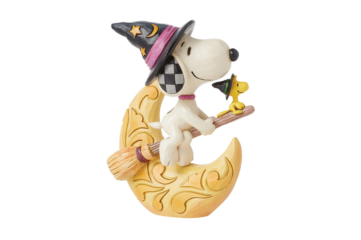Enesco Peanuts Jim Shore Snoopy Woodstock Witches Figurine, 5.91 Inch