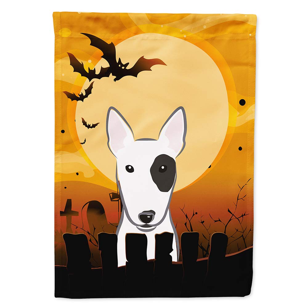 Caroline's Treasures Halloween Bull Terrier Flag, 28 x 40 in