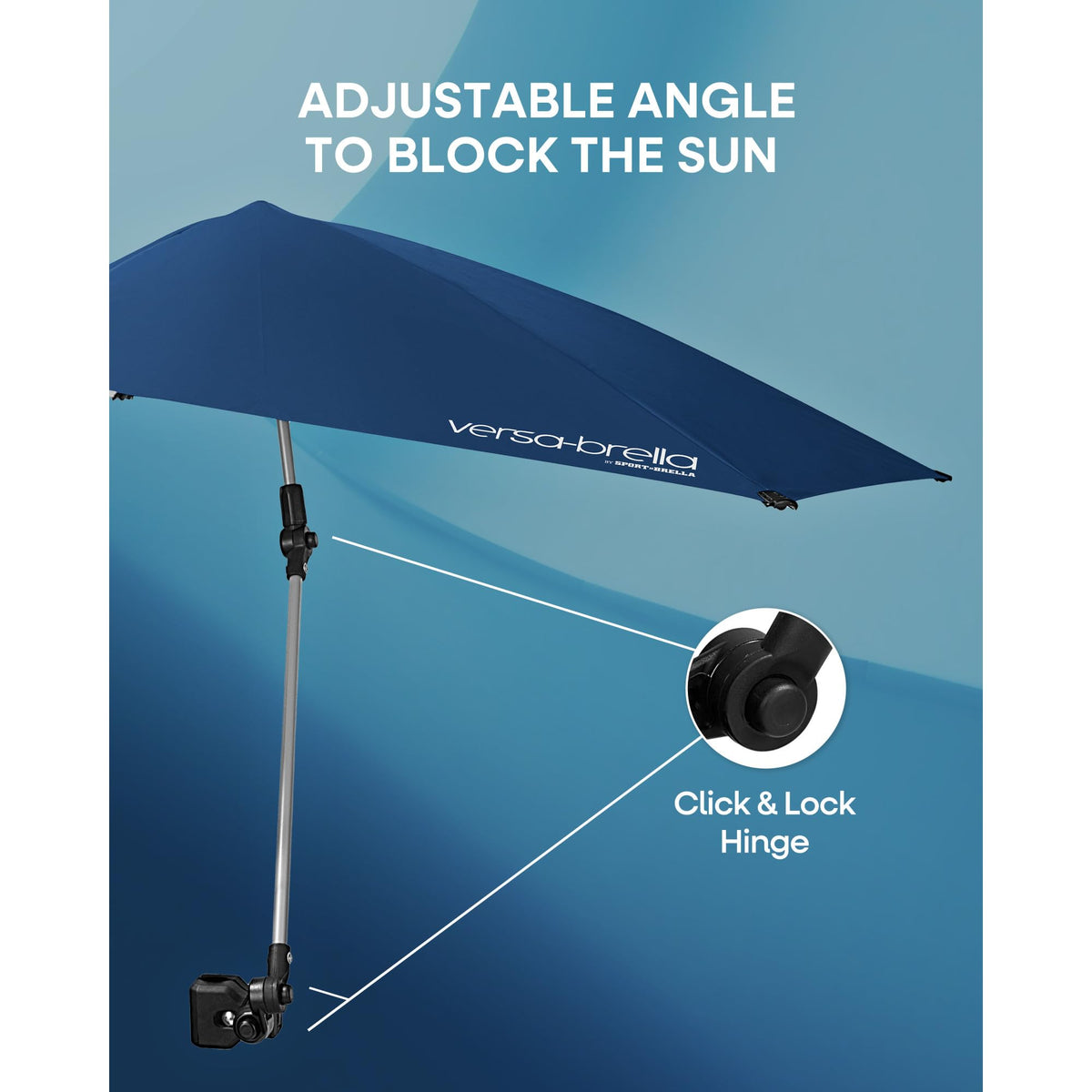 SKLZ Sport-Brella Versa-Brella All Position Umbrella with Clamp
