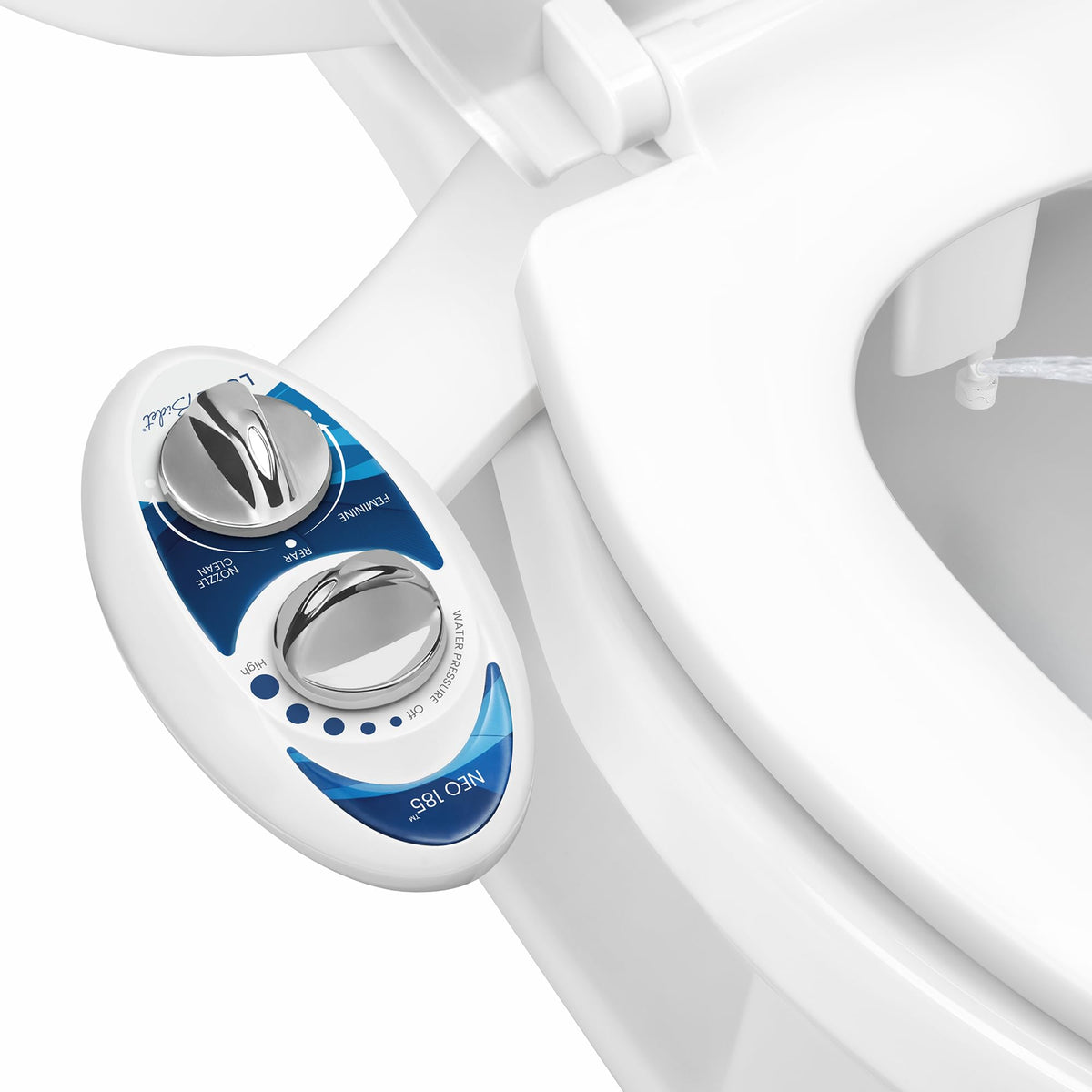 LUXE Bidet NEO 185, Rear & Feminine Wash (Blue)