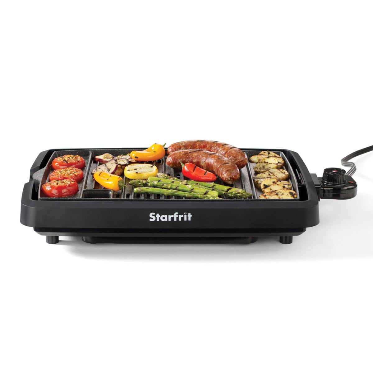 Starfrit The Rock Indoor Smokeless Electric BBQ Grill, 10 x 16 inch