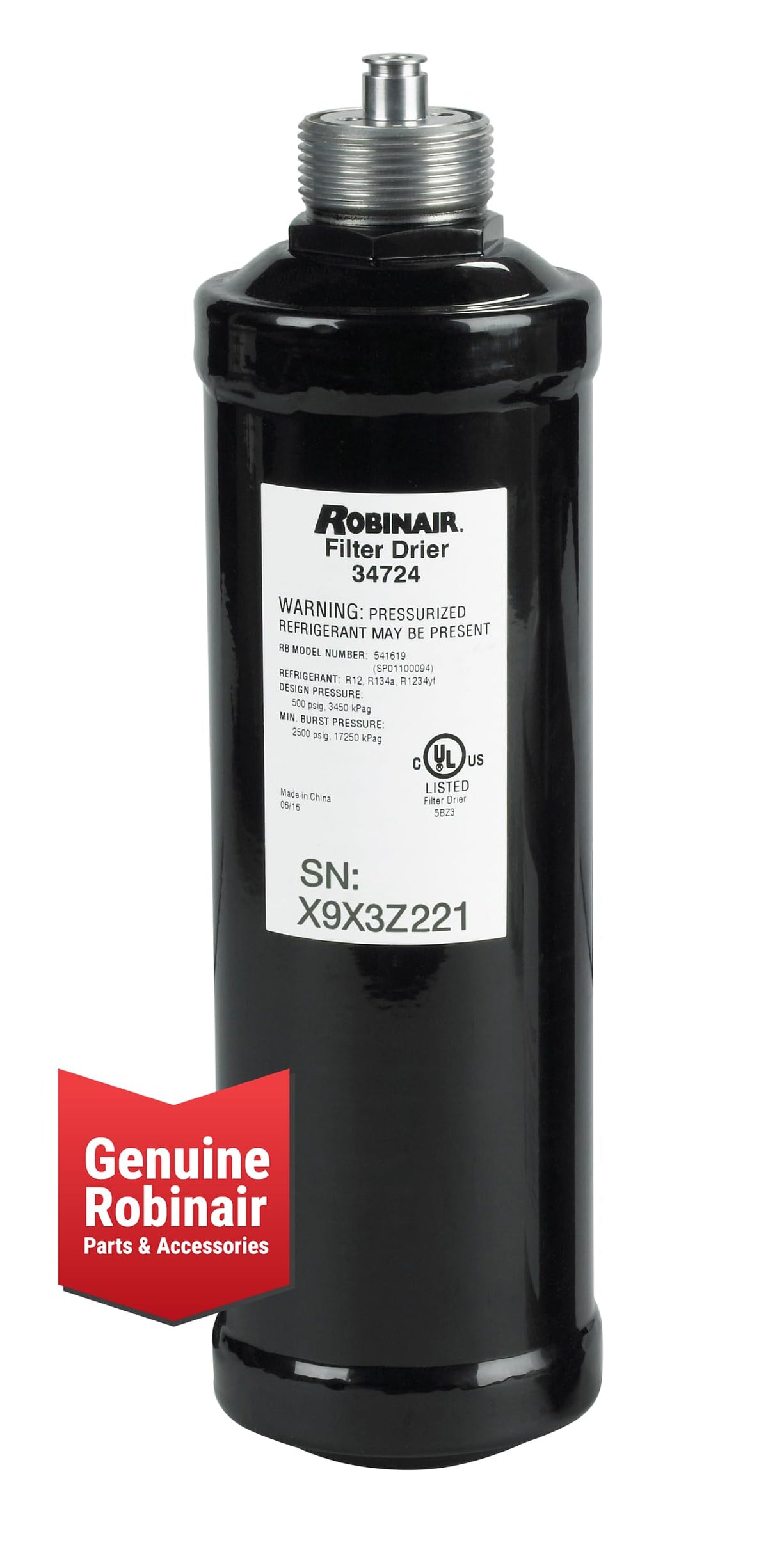 Robinair 34724 Spin On Filter Drier