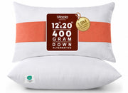 Utopia Bedding Throw Pillow Inserts, 12 x 20 in, 2-Pack, White