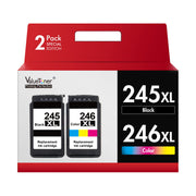 Valuetoner 245XL 246XL Ink Cartridges for Canon, Black & Colour