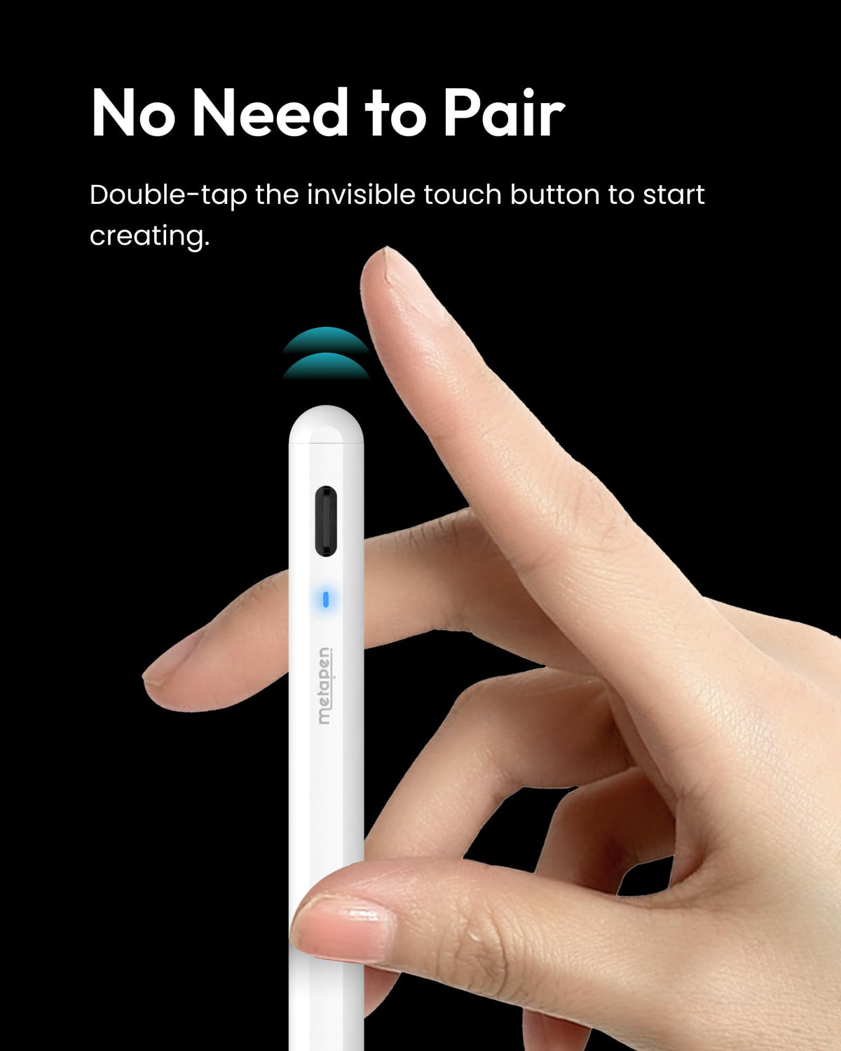 Metapen A8 Stylus Pen for iPad, White