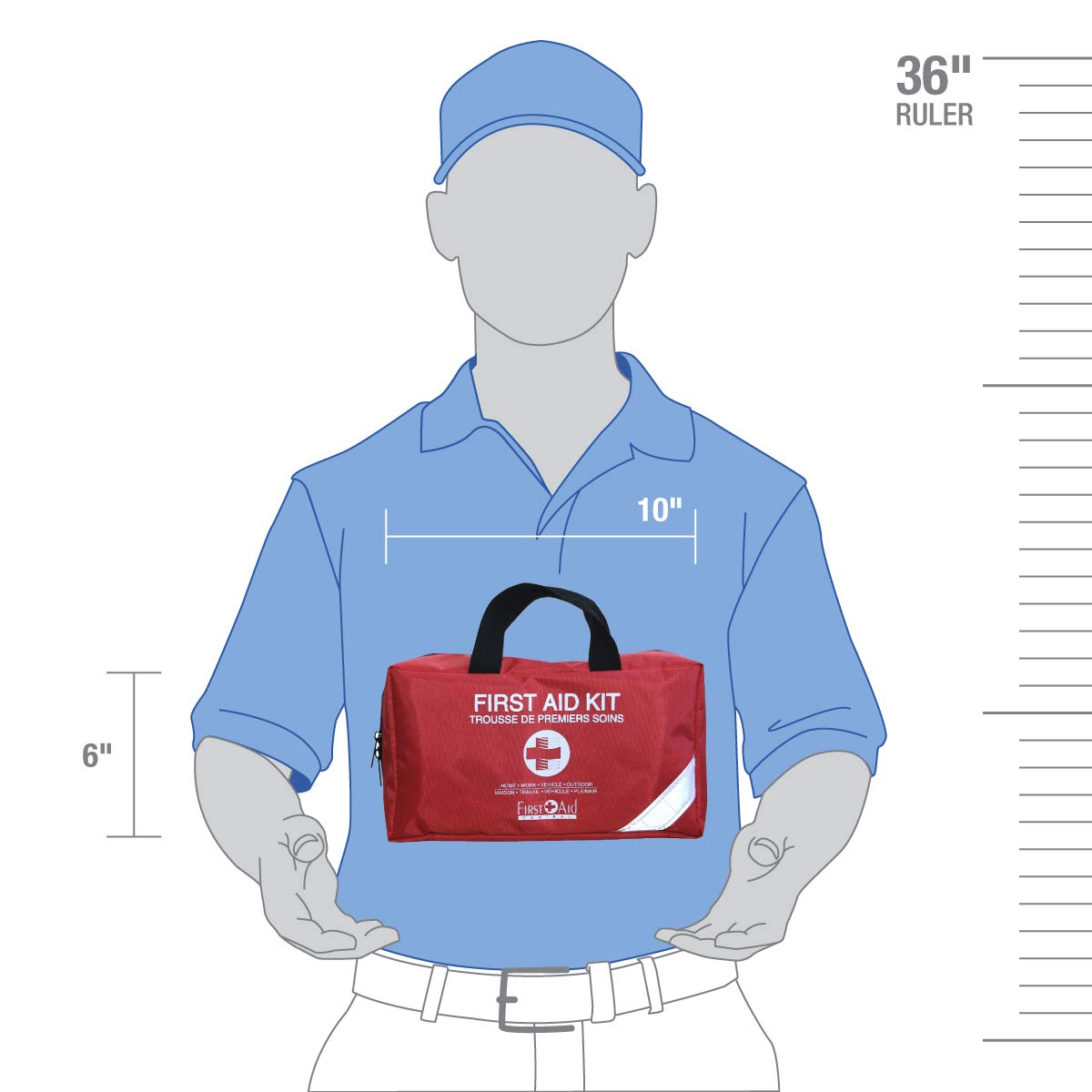 First Aid Central AZ-ESSFAK Emergency First Aid Kit, 111 Pieces