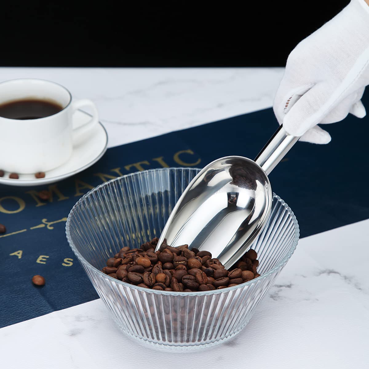 Berglander Stainless Steel Ice Scoop, 6 oz