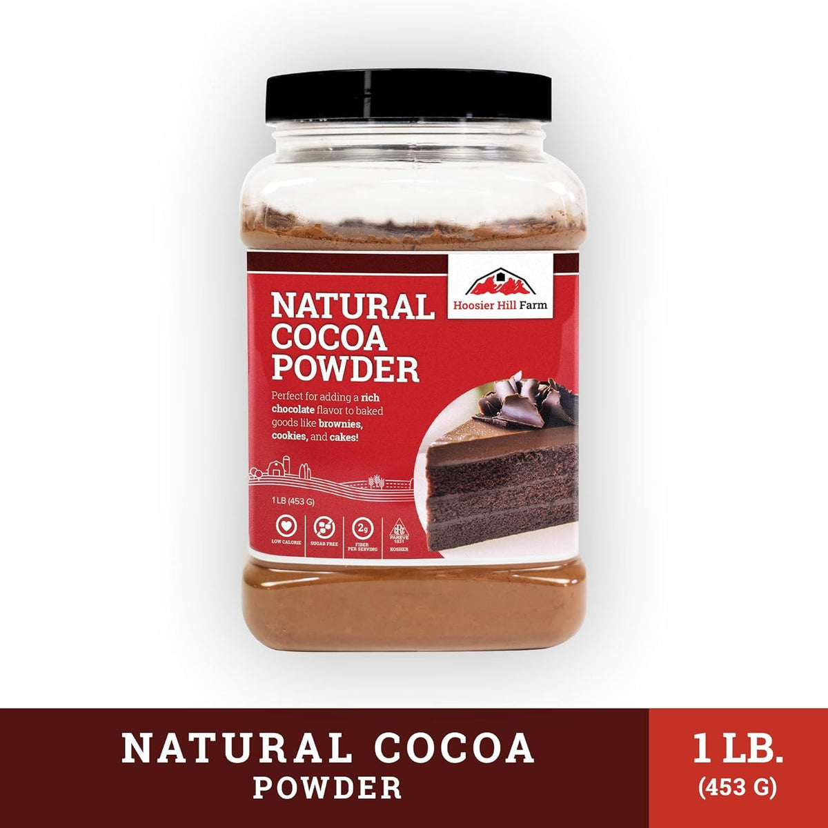Hoosier Hill Farm Natural Cocoa Powder, 1 lb