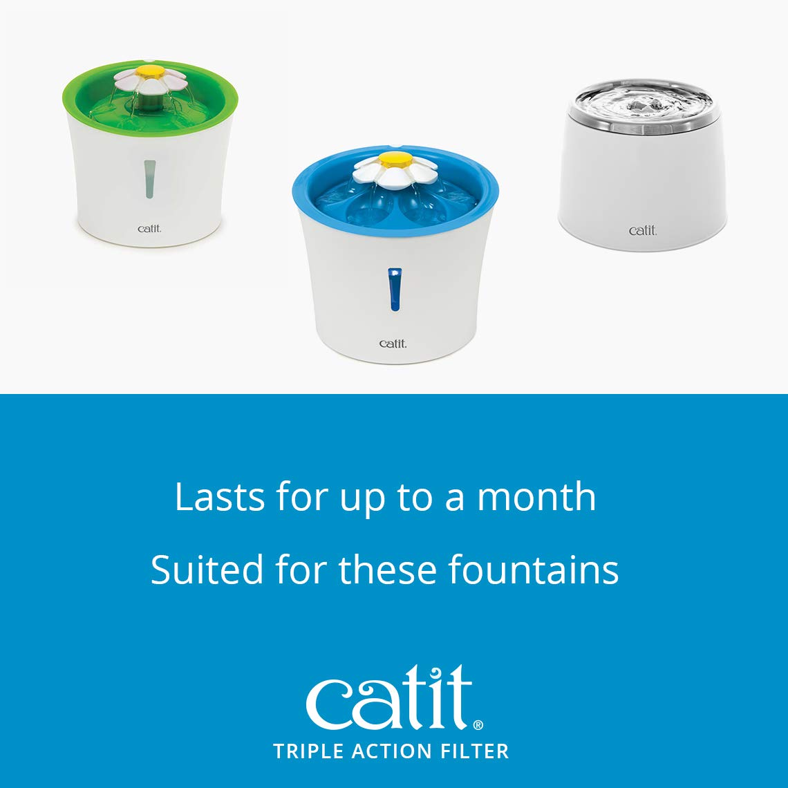 Catit Water Fountain Replacement Filters, 5-Pack