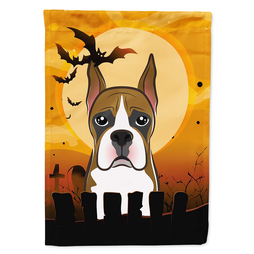 Caroline's Treasures Halloween Boxer House Flag, Large