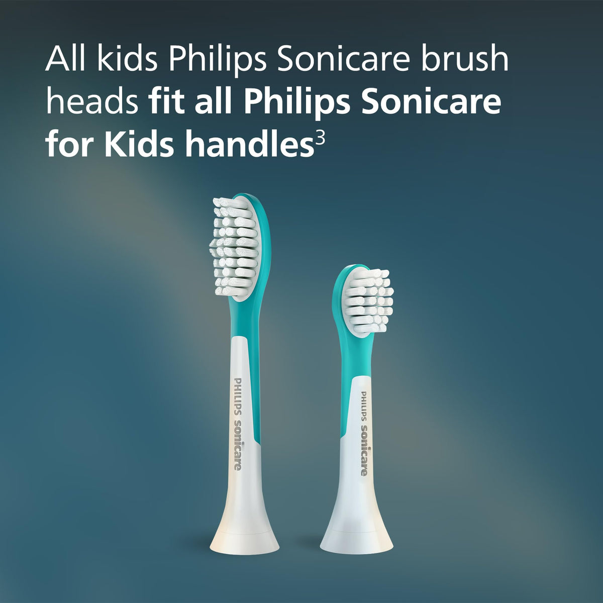 Philips Sonicare for Kids Electric Toothbrush Heads, HX6042/94, 2 Pack