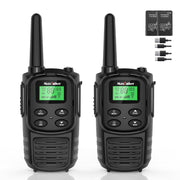 MT10 Rechargeable Long Range FRS Walkie Talkies (2 Pack)
