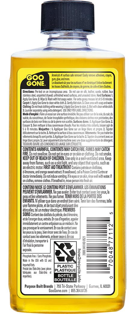 Goo Gone Adhesive Remover, 8 oz, 2 Pack