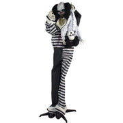 Haunted Hill Farm Life-Size Animatronic Talking Clown with Doll