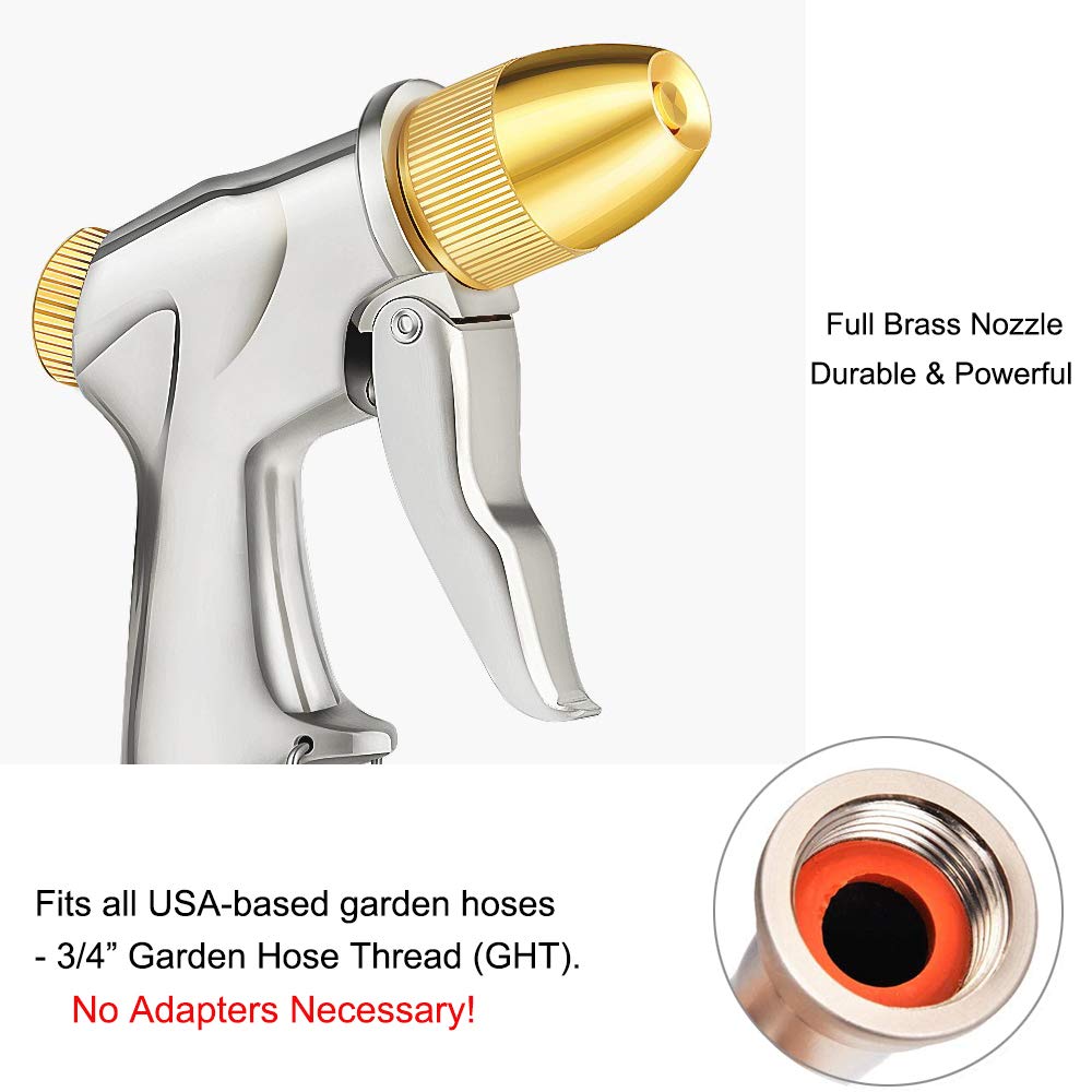 Fanhao Heavy Duty Metal Garden Hose Nozzle Sprayer