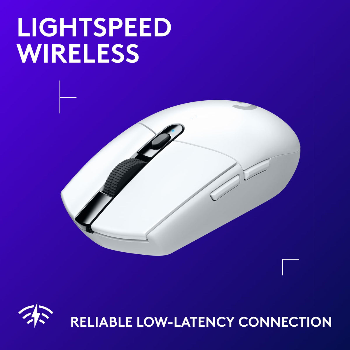 Logitech G305 Lightspeed Wireless Gaming Mouse, 12,000 DPI, White