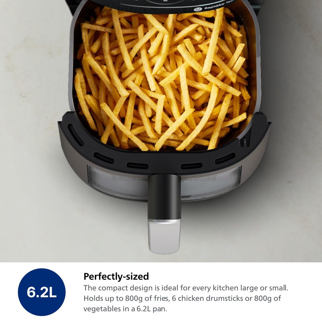 Philips Air Fryer 2000 Series, 6.2L, Black, NA231/00