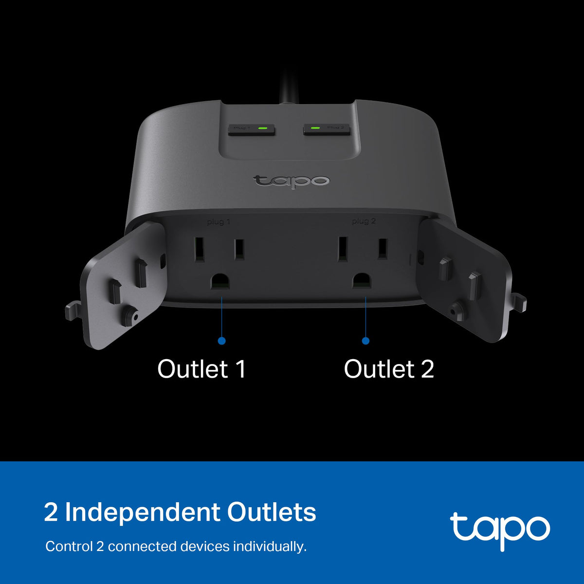 TP-Link Tapo P400M Matter Outdoor Smart Plug, 2 Outlets