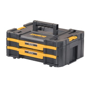 DeWalt TSTAK Tool Storage Organizer, Double Drawers, DWST17804, Black