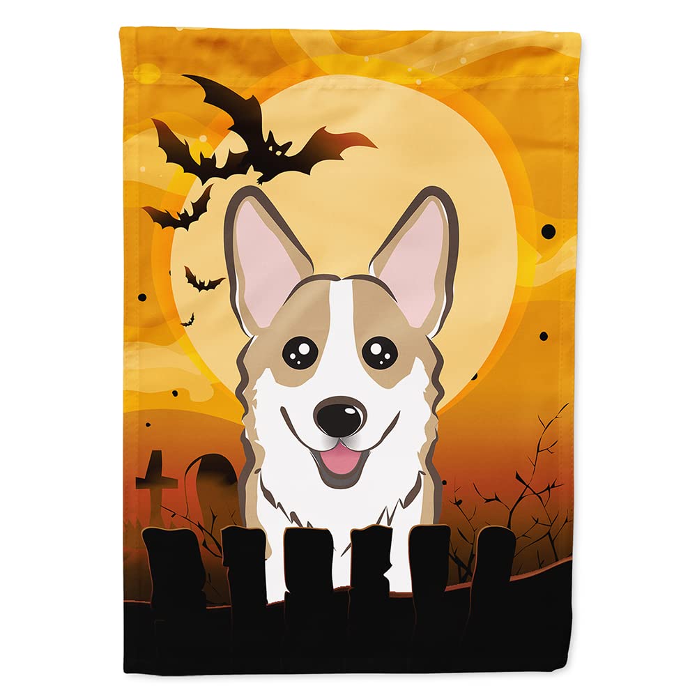 Caroline's Treasures Halloween Sable Corgi House Flag, Large