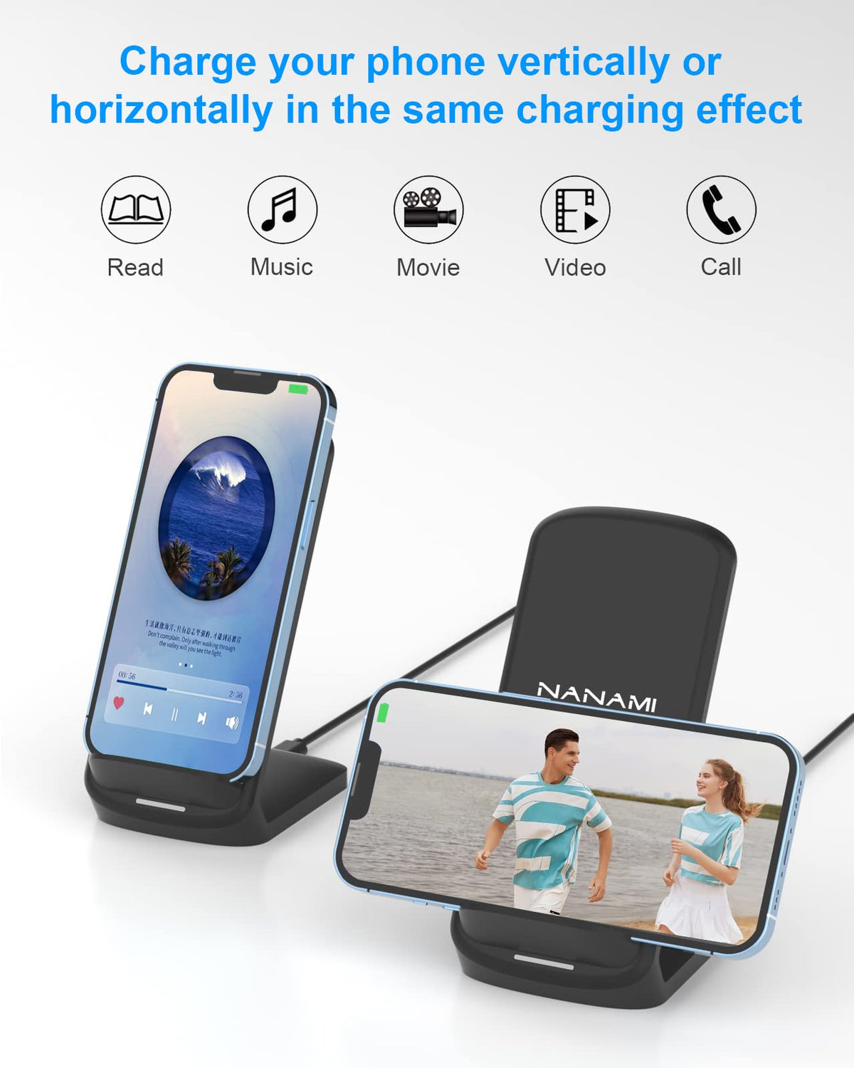 NANAMI 15W Wireless Charging Stand