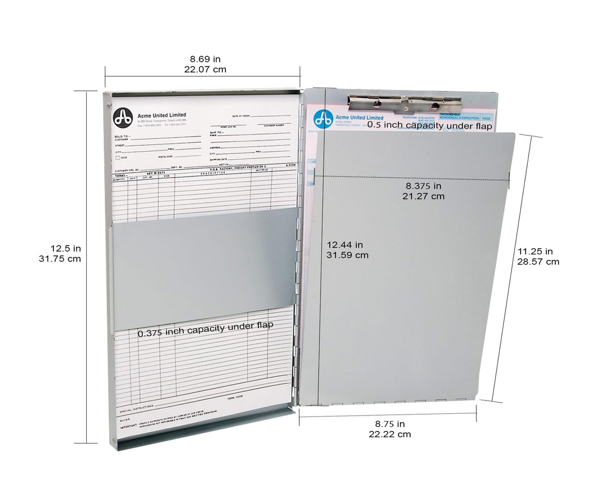 Westcott Side-Hinged Aluminum Sheet Holder, Letter Size, 38012