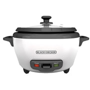 BLACK+DECKER 2-in-1 Rice Cooker and Food Steamer, 6-Cup