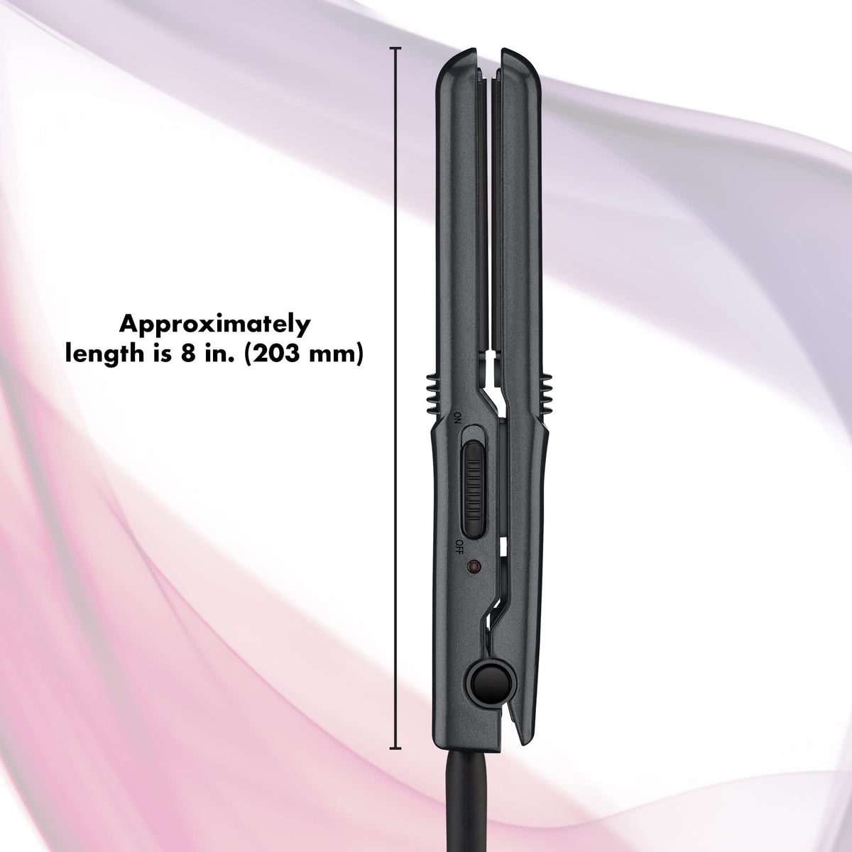Conair Mini Pro Travel Flat Iron, 1/2 in (13 mm), Black, CS80XAC