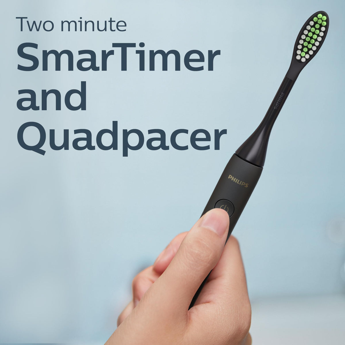Philips One by Sonicare Battery Toothbrush, 1 Brush Head, Black