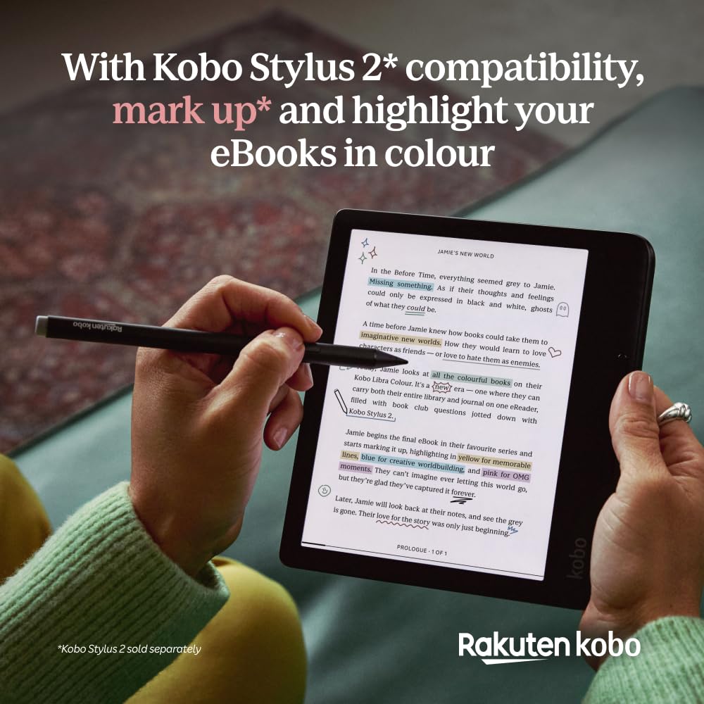 Kobo Libra Colour eReader, 7", Black