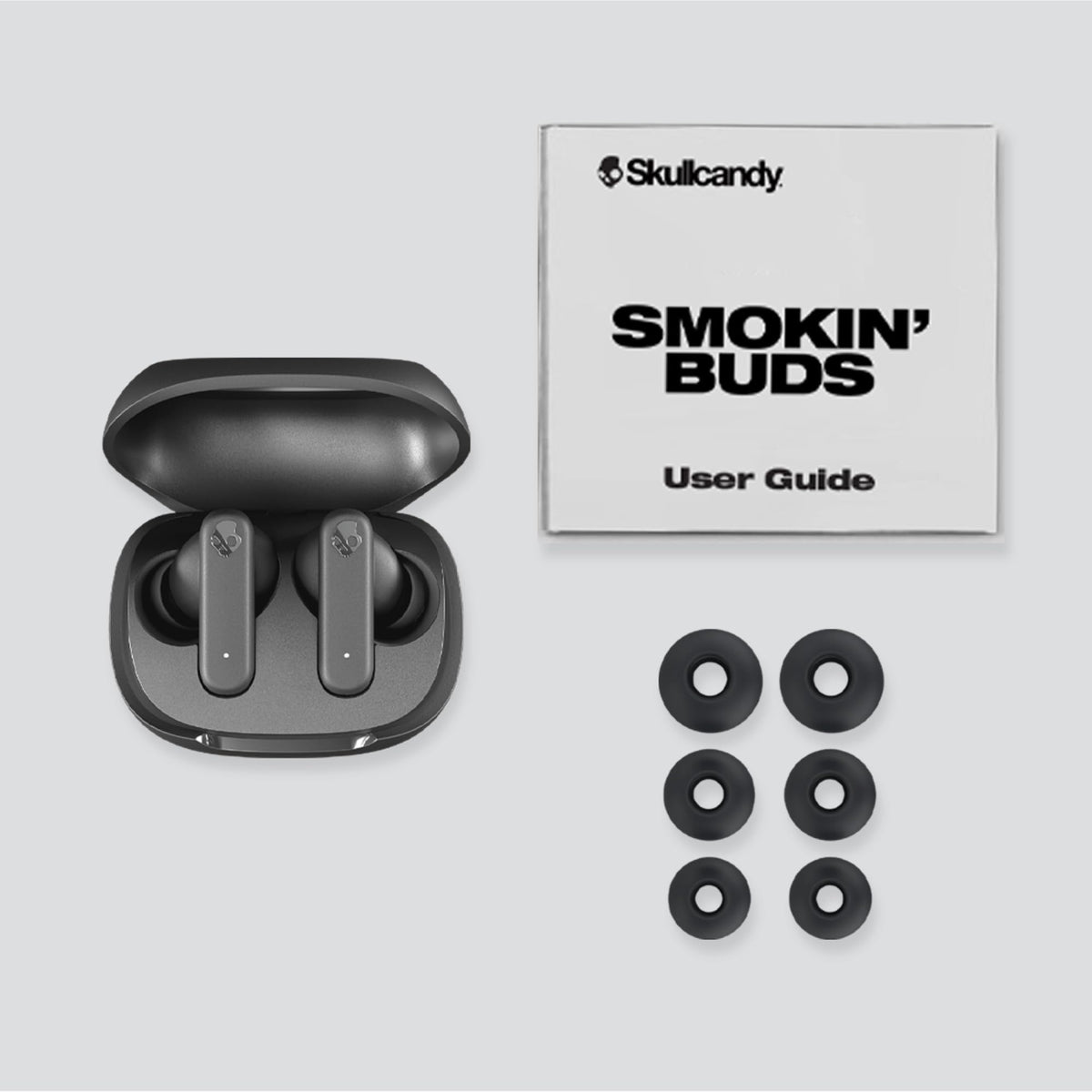 Skullcandy Smokin' Buds Wireless Earbuds, True Black