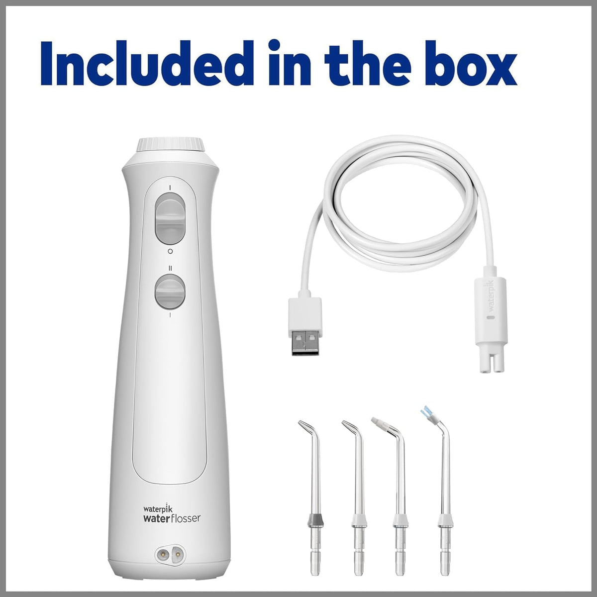 Waterpik Cordless Pearl Water Flosser, WF-13, White