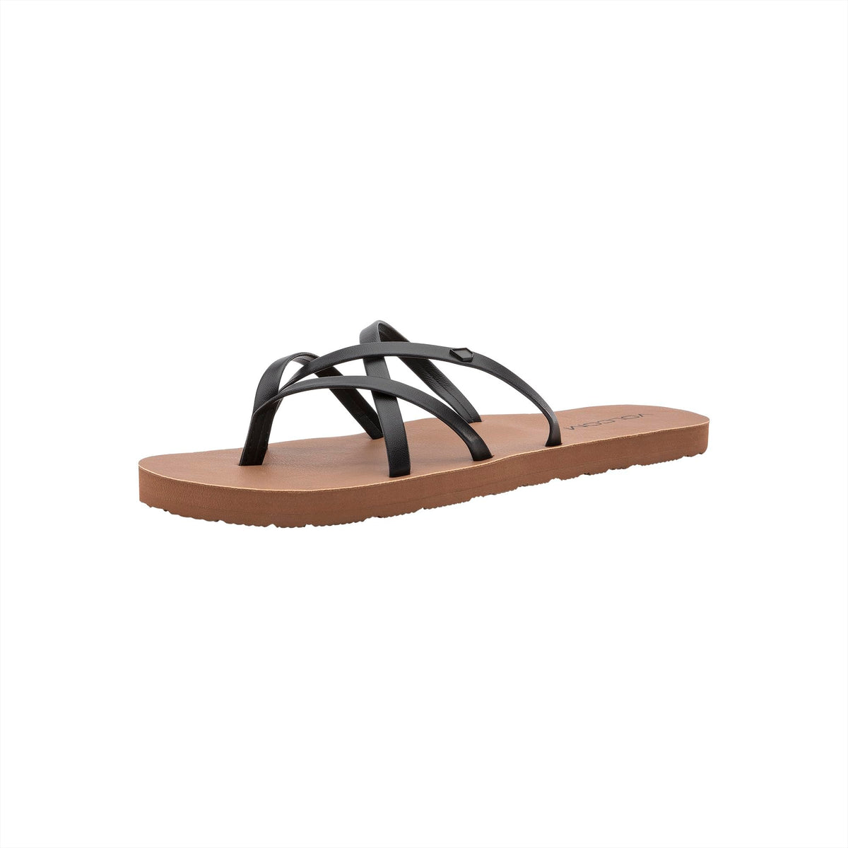 Volcom Women's New School Sandals, Black, 8