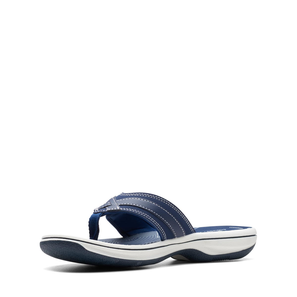 Clarks Women's Breeze Sea Flip Flops, Navy, 9 US