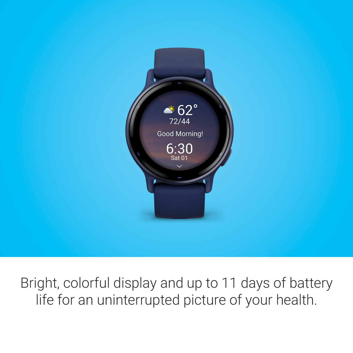Garmin vivoactive 5 GPS Smartwatch, AMOLED, Navy