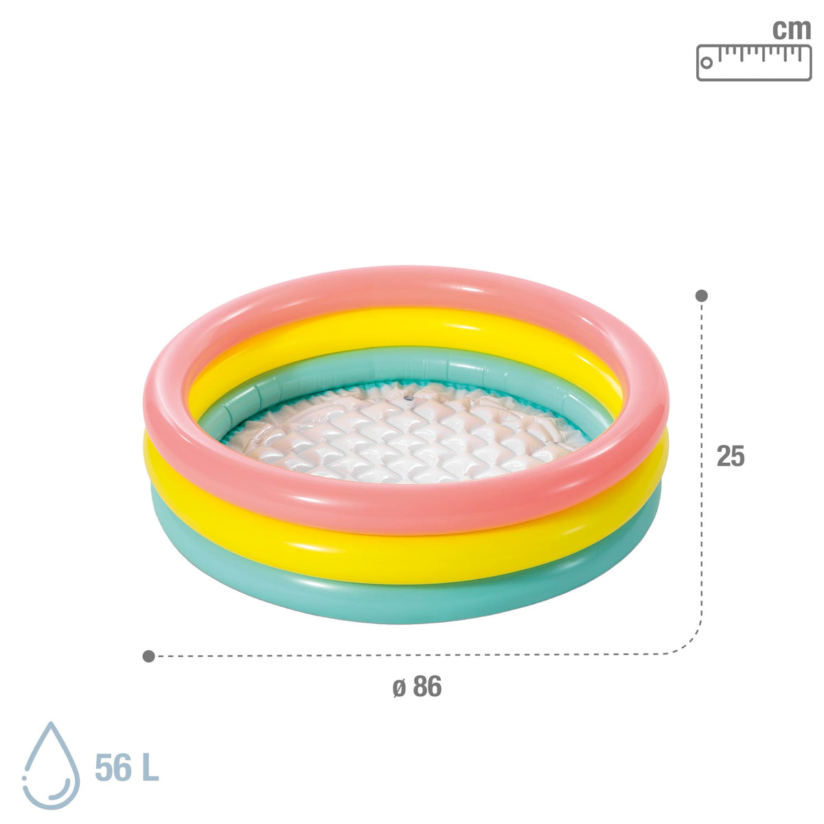 Intex 58924EP Sunset Glow Inflatable Baby Pool, 34" x 10"
