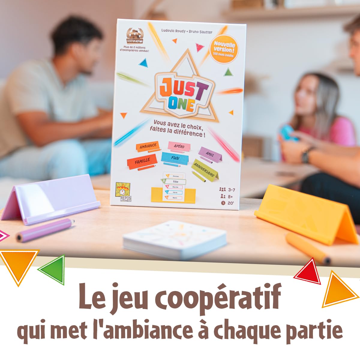 Just One Refresh Card Game, French Version, by Asmodee
