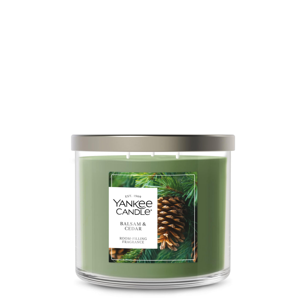 Yankee Candle 3 Wick Candle Jar, Balsam & Cedar