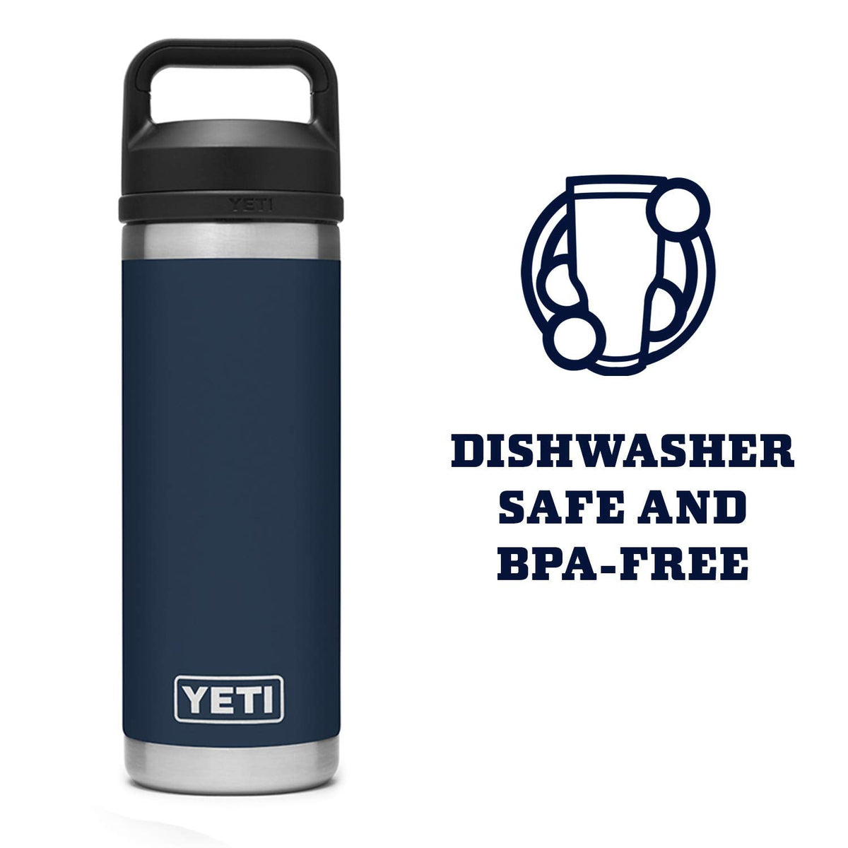 YETI Rambler 18 oz Bottle, Navy
