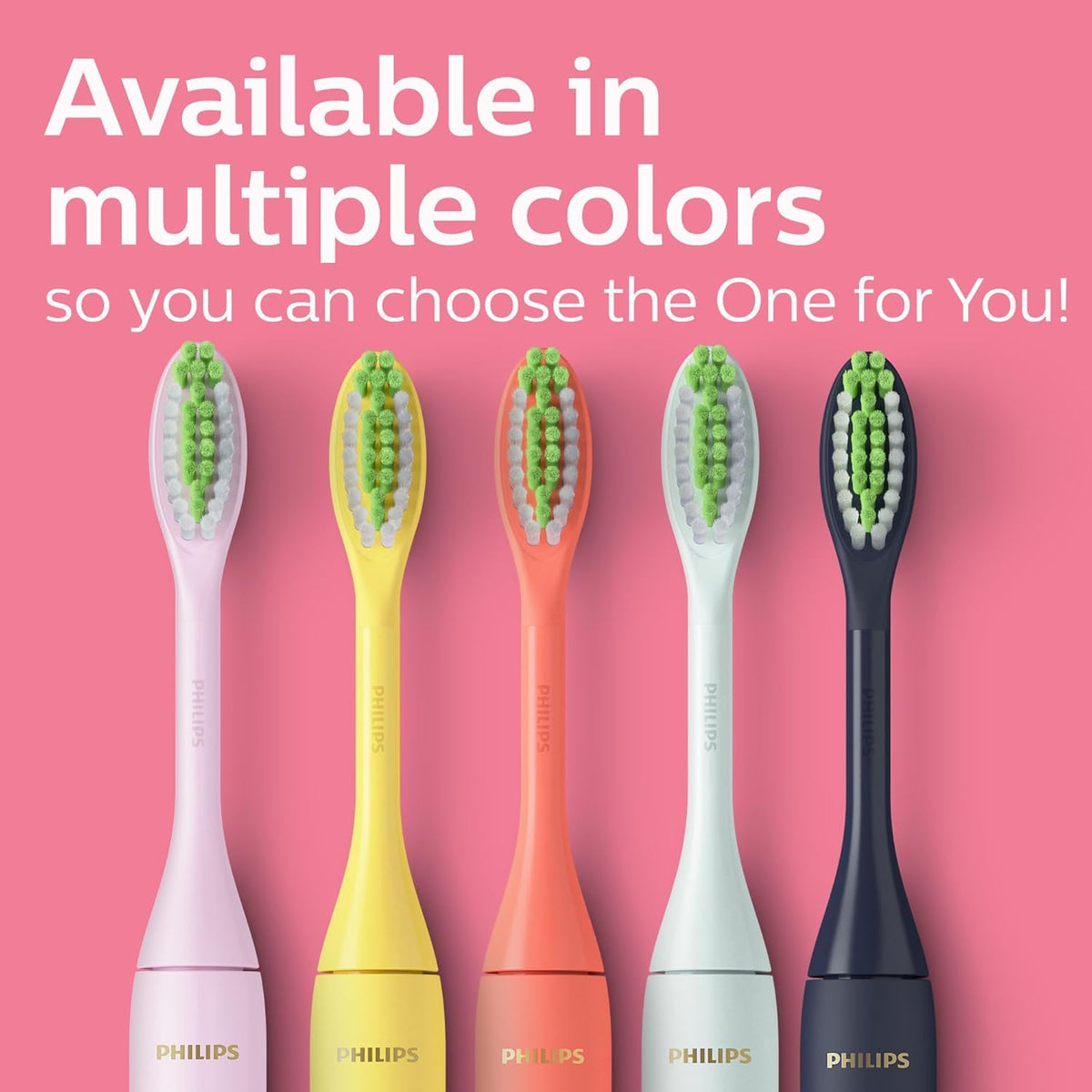 Philips One by Sonicare Battery Toothbrush, Manhattan Pink, BD3003/AZ