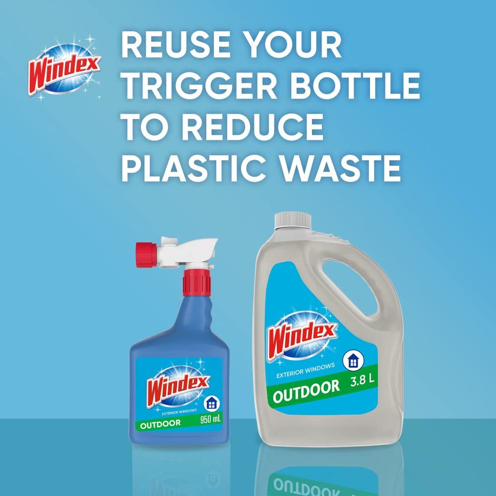 Windex Outdoor Window, Glass and Patio Cleaner Refill, 3.8 mL