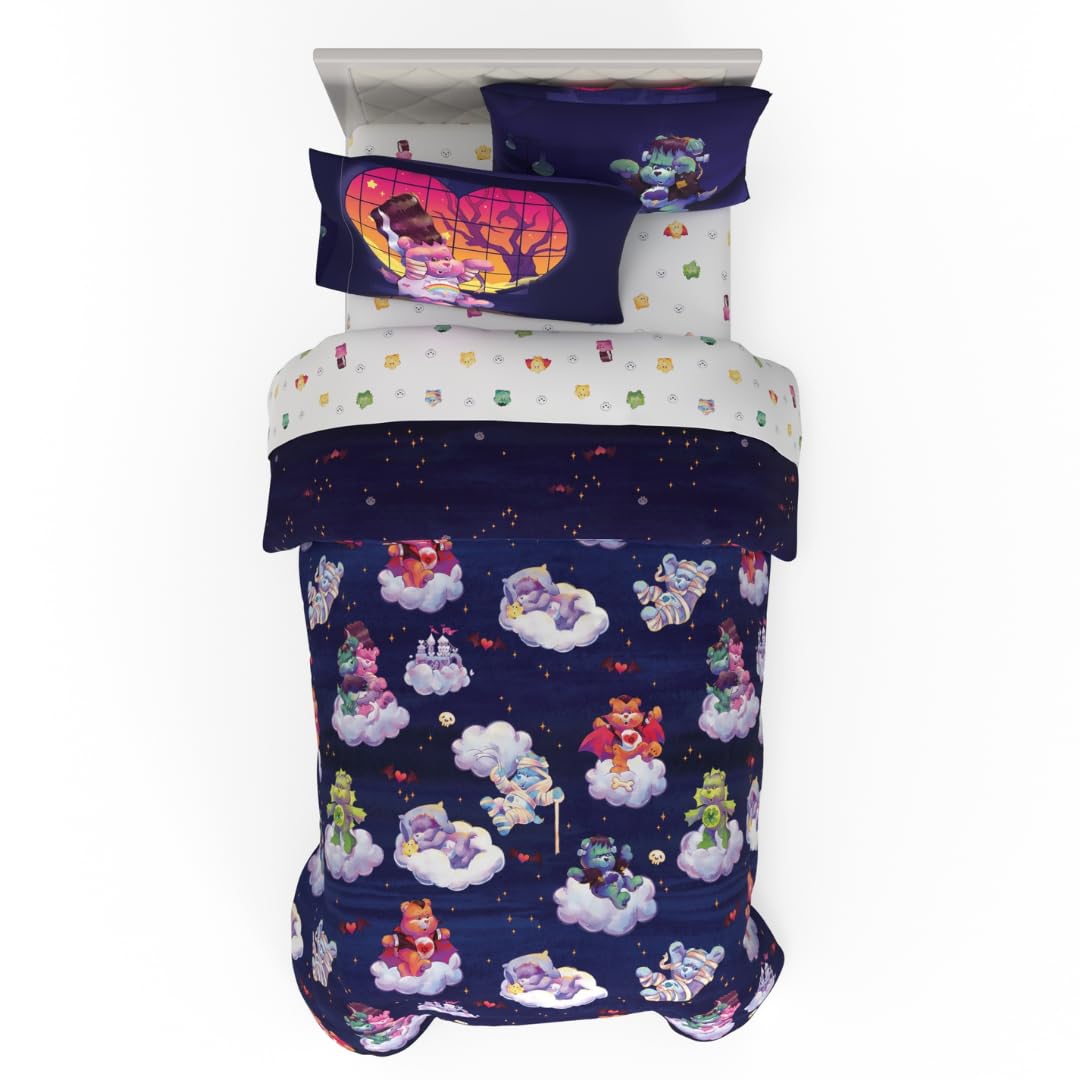Franco Care Bears x Universal Monsters 5-Piece Bedding Set, Twin