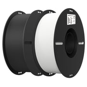 Creality PLA 3D Printer Filament, 1.75mm, 2-Pack, White and Black