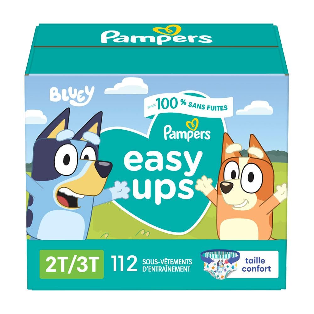 Pampers Easy Ups Training Underwear Boys, Size 2T/3T, 112 Count