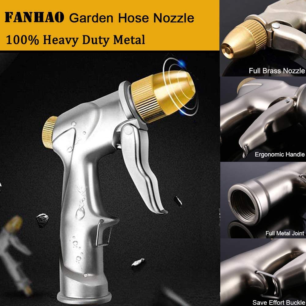 Fanhao Heavy Duty Metal Garden Hose Nozzle Sprayer