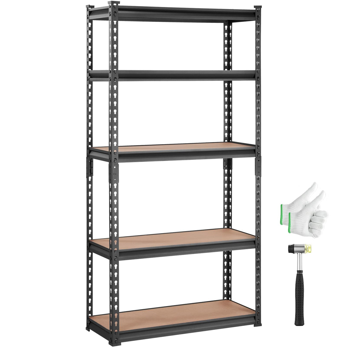 VEVOR 5-Tier Adjustable Heavy Duty Storage Shelving Unit, 2000 lb